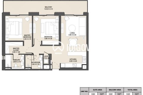 Appartement te koop in Umm Suqeim, Dubai, VAE 2 slaapkamers, 124.86 vr.m., nr 735581 - foto 1