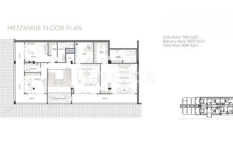 Penthouse u gradu Palm Jumeirah, Dubai, UAE 6 spavaće sobe, 843 m2 Br. 706421 - Slika 23