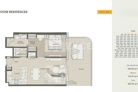 Apartment sa Al Marjan Island, Ras Al Khaimah, UAE 2 silid-tulugan, 118 sq.m. № 687899 - larawan 27
