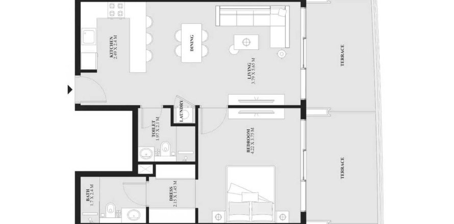 Floor plan in V1stara House 2