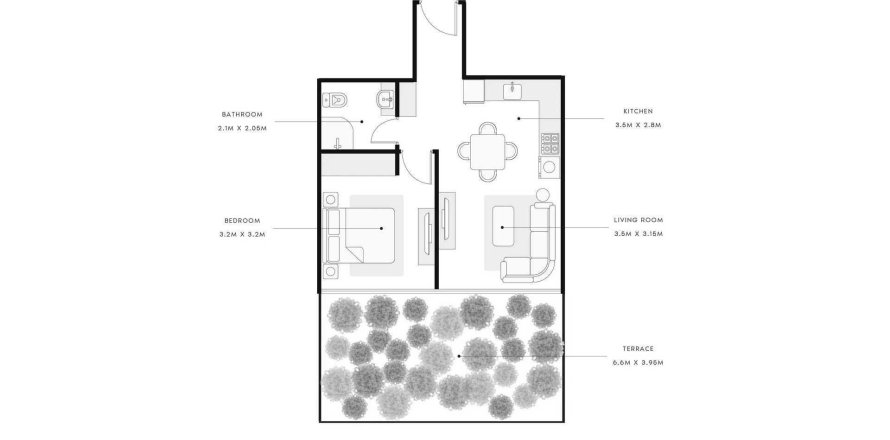 Apartament w Meydan, Dubai, ZEA 1 sypialnia, 74.41 mkw. nr 402046