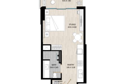Apartman u Jumeirah Village Circle, Dubai, UAE 1 soba, 36 m2 Br. 732586 - fotografija 6