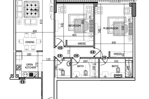 דירה למכירה ב Dubai, איחוד האמירויות  1 חדר שינה, 74 מ"ר, מספר 690014 - תמונה 4
