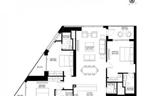 Apartment in WAVES OPULENCE in Mohammed Bin Rashid City, Dubai, UAE 3 bedrooms, 172 sq.m. № 637117 - photo 4