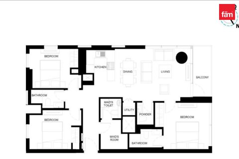 Apartmán v Dubai, SAE 3 spálne, 115.9 m2 č. 769116 - Fotografia 10