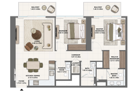 Apartment in Dubai Creek Harbour (The Lagoons), UAE 1 bedroom, 69 sq.m. № 690182 - photo 5