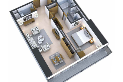 Apartment in Business Bay, Dubai, UAE 1 room № 690188 - photo 4