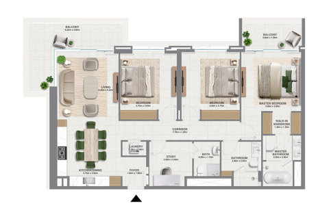 Lakás itt: Dubai South (Dubai World Central), EAE, 1 hálószoba, 74 m², azonosító: 690183 - fénykép 4