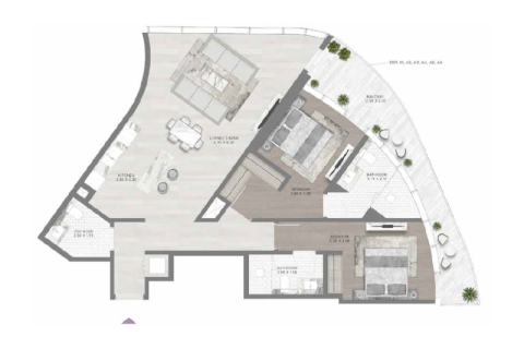 Apartment in Business Bay, Dubai, UAE 1 room, 41 sq.m. № 690185 - photo 11