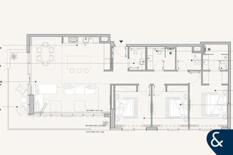 شقة للبيع في Al Furjan، دبي، الإمارات العربية المتحدة 3 غرفة نوم ، 165 متر مربع ، رقم 670934 - صورة 6
