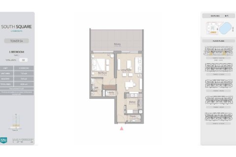 Apartman u Dubai South (Dubai World Central), UAE 1 spavaća soba, 96 m2 Br. 728390 - fotografija 16