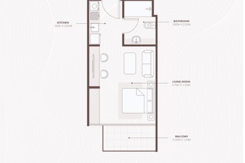 Apartment in Al Jaddaf, Dubai, UAE 1 room, 46 sq.m. № 728395 - photo 12