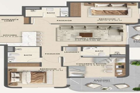 דירה למכירה ב Dubai South (Dubai World Central), Dubai, איחוד האמירויות 1 חדר, 41 מ"ר, מספר 728393 - תמונה 13