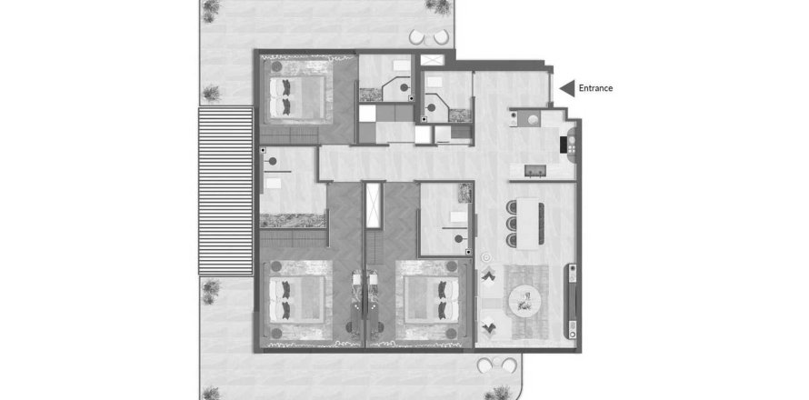 Leilighet i Dubai, Emiratene 2 soverom, 152 kvm nr. 660668