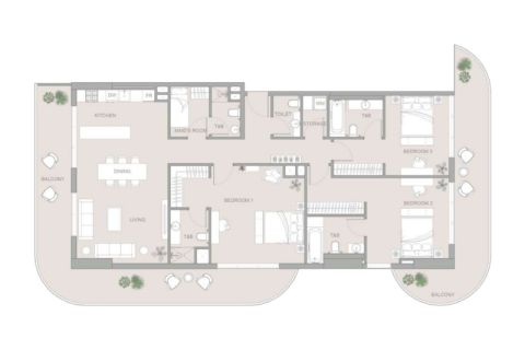 Apartament na sprzedaż w Al Furjan, Dubai, ZEA 1 sypialnia, 76 mkw., nr 690307 - zdjęcie 4