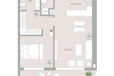 Apartament na sprzedaż w Al Furjan, Dubai, ZEA 1 sypialnia, 76 mkw., nr 690307 - zdjęcie 1