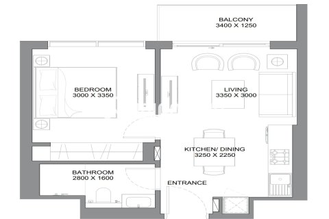 Huoneisto Dubai, Arabiemiraatit 1 makuuhuone, 46.36 m2 № 735481 - kuva 9
