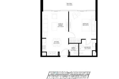 Apartment in NESBA 3 in Muwaileh Commercial, Sharjah, UAE 1 bedroom, 71 sq.m. № 704867 - photo 7