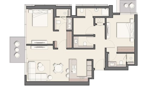 Apartment in Belgrove Residences in Nadd Al Sheba, Dubai, UAE 1 bedroom, 79 sq.m. № 704868 - photo 17