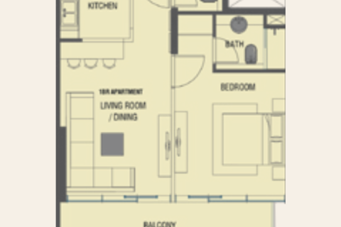 Lakás itt: Jumeirah Village Triangle, Dubai, EAE, 1 szoba, 29 m², azonosító: 732785 - fénykép 4