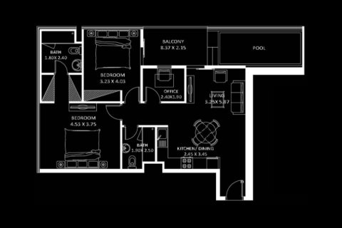 Apartman u gradu Jumeirah Village Circle, Dubai, UAE 39 m2 Br. 732789 - Slika 5