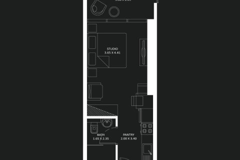 Huoneisto Jumeirah Village Circle, Dubai, Arabiemiraatit 1 huone, 36 m2 № 732790 - kuva 3