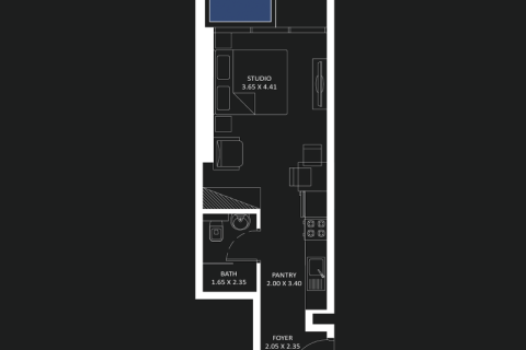 Huoneisto Jumeirah Village Circle, Dubai, Arabiemiraatit 1 huone, 36 m2 № 732790 - kuva 4