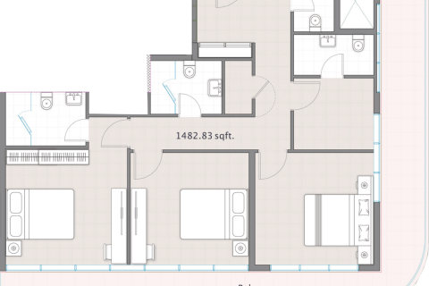Lägenhet till försäljning i Al Reem Island, Abu Dhabi, UAE 3 sovrum, 210 kvm Nr. 717100 - fotografi 4