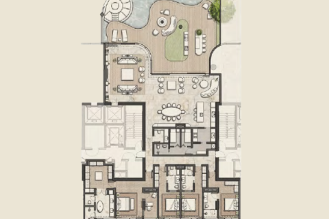 Takvåning till försäljning i Al Safa, Dubai, UAE 3 sovrum Nr. 690277 - fotografi 7