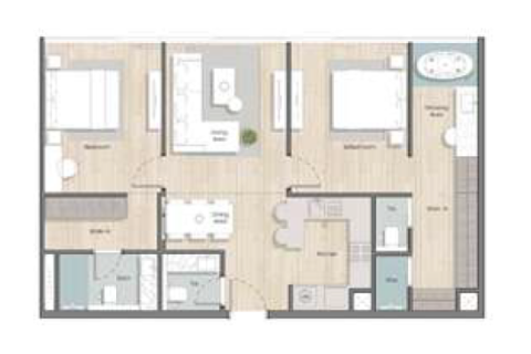 Apartman u Al Marjan Island, Ras Al Khaimah, UAE 1 soba Br. 690280 - fotografija 12