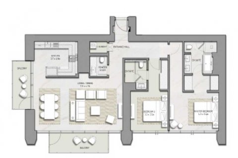 Apartment in Dubai, UAE 2 bedrooms, 152 sq.m. № 636986 - photo 3