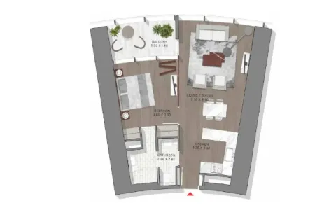 Apartment til salg i Business Bay, Dubai, UAE 1 soveværelse, 72 kvm № 738028 - foto 12