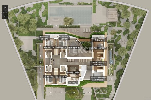 Vila di Dubai, UEA 6 kamar tidur, 1805 m2 nomor 717962 - foto 30