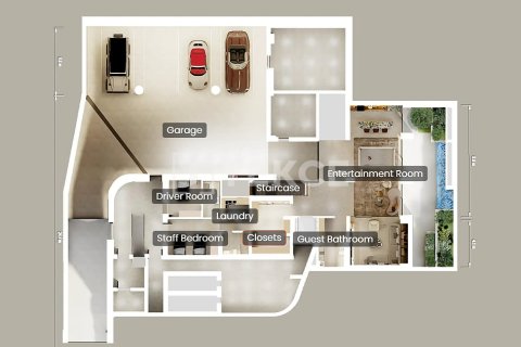 Vila di Dubai, UEA 6 kamar tidur, 1805 m2 nomor 717962 - foto 28