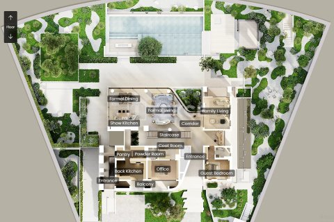 Vila di Dubai, UEA 5 kamar tidur, 1410 m2 nomor 717961 - foto 29