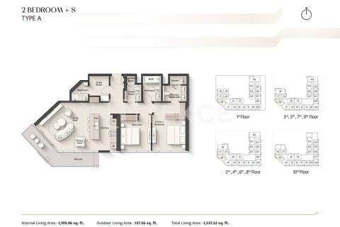 Apartment in Meydan, Dubai, UAE 1 bedroom, 64 sq.m. № 719562 - photo 20