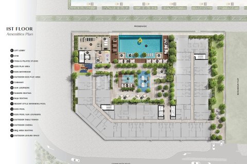 Apartment in Meydan, Dubai, UAE 1 bedroom, 64 sq.m. № 719562 - photo 16