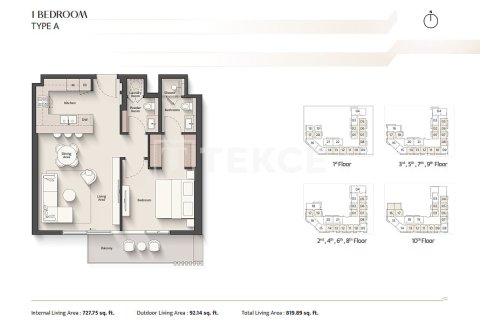 Apartment in Meydan, Dubai, UAE 1 bedroom, 64 sq.m. № 719562 - photo 17