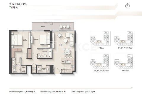 Apartment in Meydan, Dubai, UAE 1 bedroom, 64 sq.m. № 719562 - photo 22
