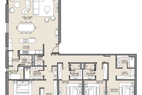 Byt v Umm Suqeim, Dubai, SAE 4 ložnice, 317 m² Č.: 636881 - fotografie 5