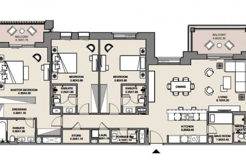 Byt v Umm Suqeim, Dubai, SAE 3 ložnice, 171 m² Č.: 636878 - fotografie 3