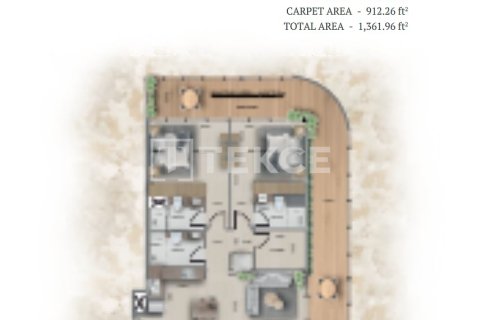 דירה למכירה ב Jumeirah Village Circle, Dubai, איחוד האמירויות  2 חדרי שינה, 126 מ"ר, מספר 758119 - תמונה 22