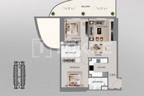 Lakás itt: Meydan, Dubai, EAE, 2 hálószoba, 91 m², azonosító: 758121 - fénykép 19