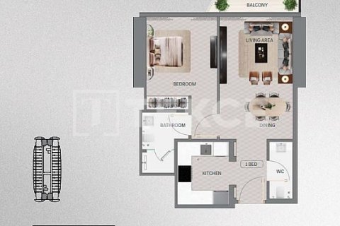 Lakás itt: Meydan, Dubai, EAE, 2 hálószoba, 91 m², azonosító: 758121 - fénykép 20