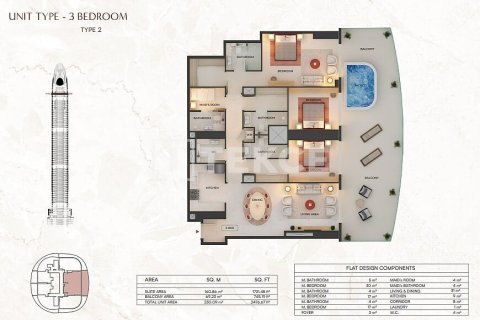 Apartamento en venta en Dubai, EAU 1 dormitorio, 69 m2 № 758123 - foto 17