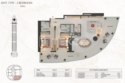 Apartamento en venta en Dubai, EAU 1 dormitorio, 69 m2 № 758123 - foto 16