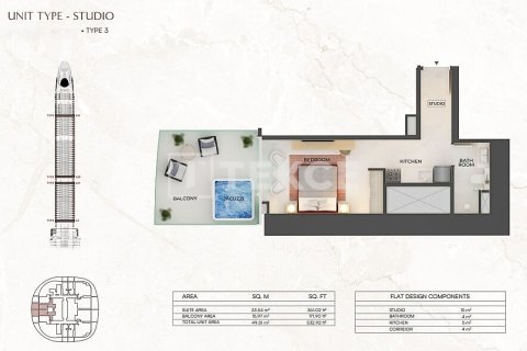Apartamento en venta en Dubai, EAU 1 dormitorio, 69 m2 № 758123 - foto 27