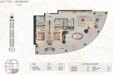 Apartamento en venta en Dubai, EAU 1 dormitorio, 69 m2 № 758123 - foto 20