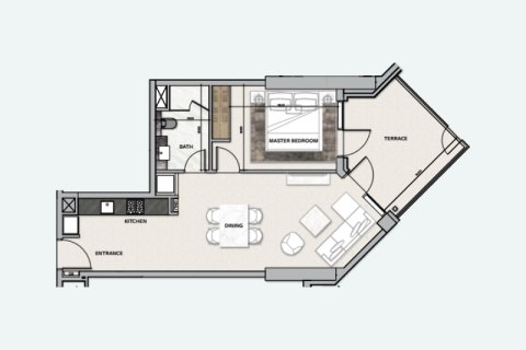 Apartemen di Business Bay, Dubai, UEA 1 kamar tidur, 91 m2 nomor 689915 - foto 6