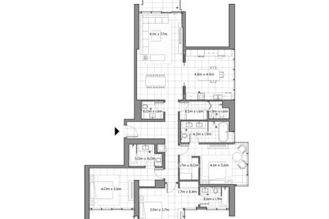 Maritime City, Dubai, संयुक्त अरब अमीरात में अपार्टमेंट, 1 कमरा, 127 वर्ग मीटर, संख्या 689757 - फ़ोटो 5
